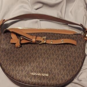 Michael Kors Brown Signature Crossbody Bag